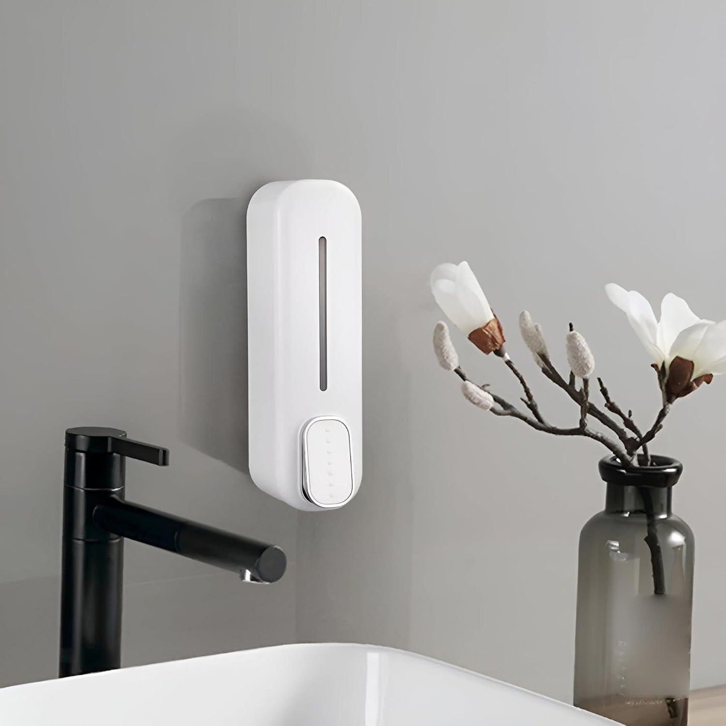 Press Wall-Mounted Dispenser Soap Manual - Vedriq.com